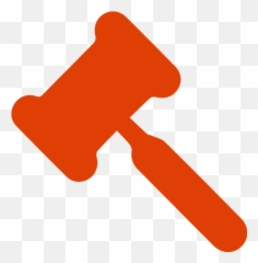 Soylent Red Gavel 2 Icon - Law Silhouette png