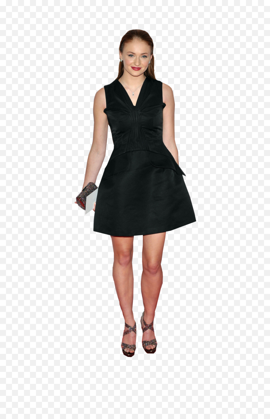 Sophie Turner Transparent Image - Siyah Elbise Mezuniyet Png,Sophie Turner Png