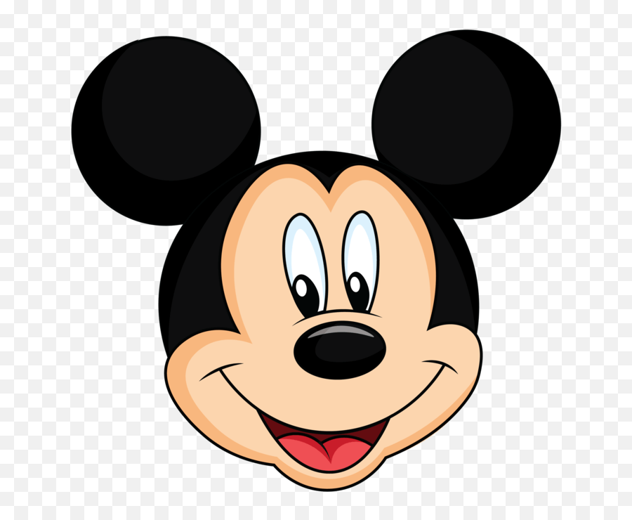How To Draw Mickey Mouse Face Step By - Mickey Mouse Face Png,Christmas Mickey Icon