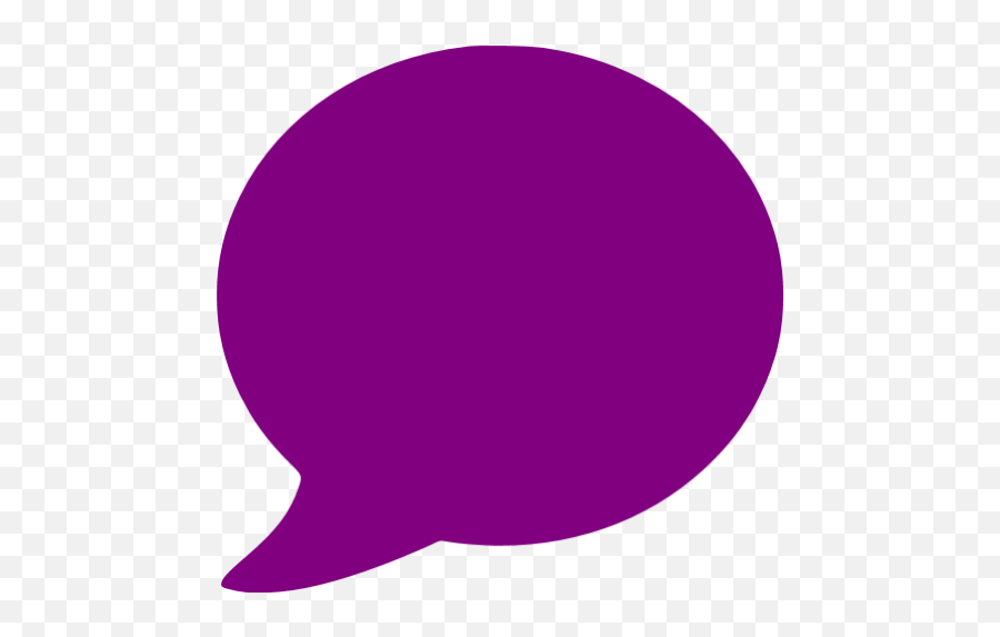 Purple Speech Bubble Icon - Free Purple Speech Bubble Icons Purple Text Bubble Png,Conversation Bubble Png