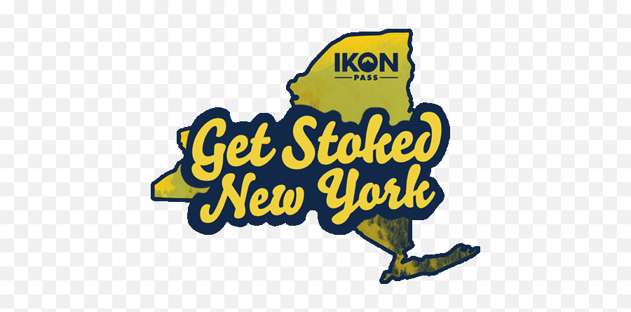 New York Ikon Pass Sticker - New York Ikon Pass Icon Pass Language Png,Icon Ikon