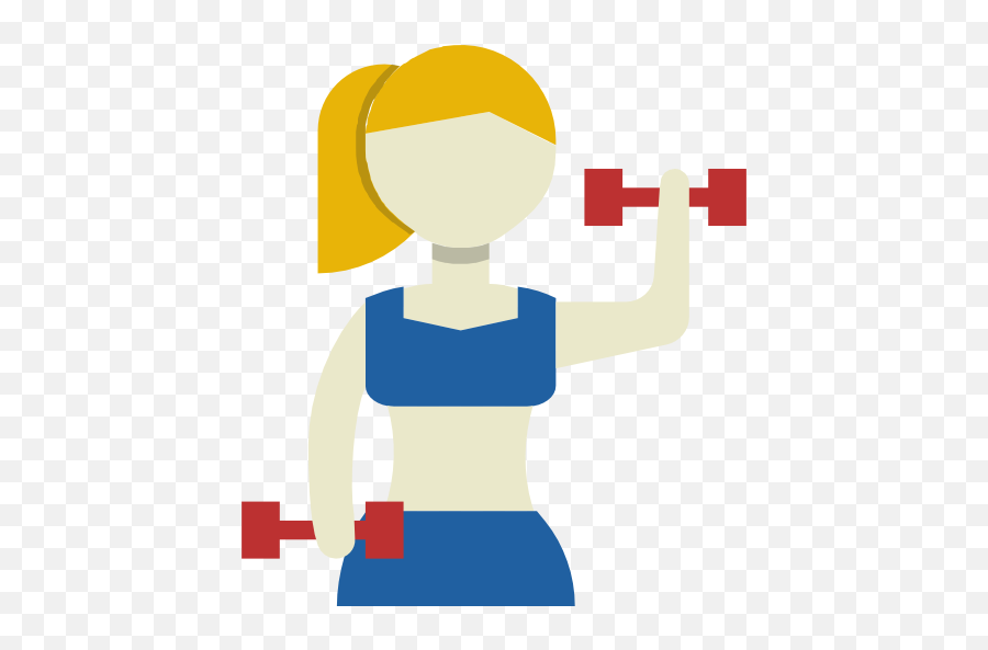Woman - Free People Icons Dumbbell Png,Healthy Body Icon