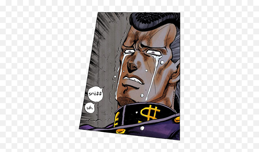 When Youre Watching The Joseph Vs Wamuu Fight And He Puts - Okuyasu First Appearance Manga Png,Okuyasu Icon