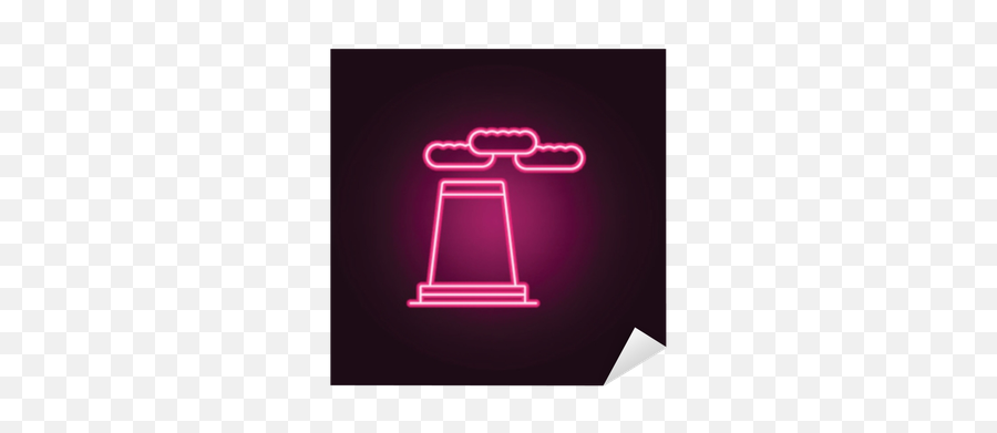Sticker Factory Icon Elements Of Manufacturing In Neon Png Production Line