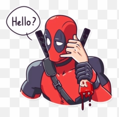 Download Free Protective Deadpool Gear Telegram Sticker - Deadpool Sticker Telegram Png,Deadpool Png