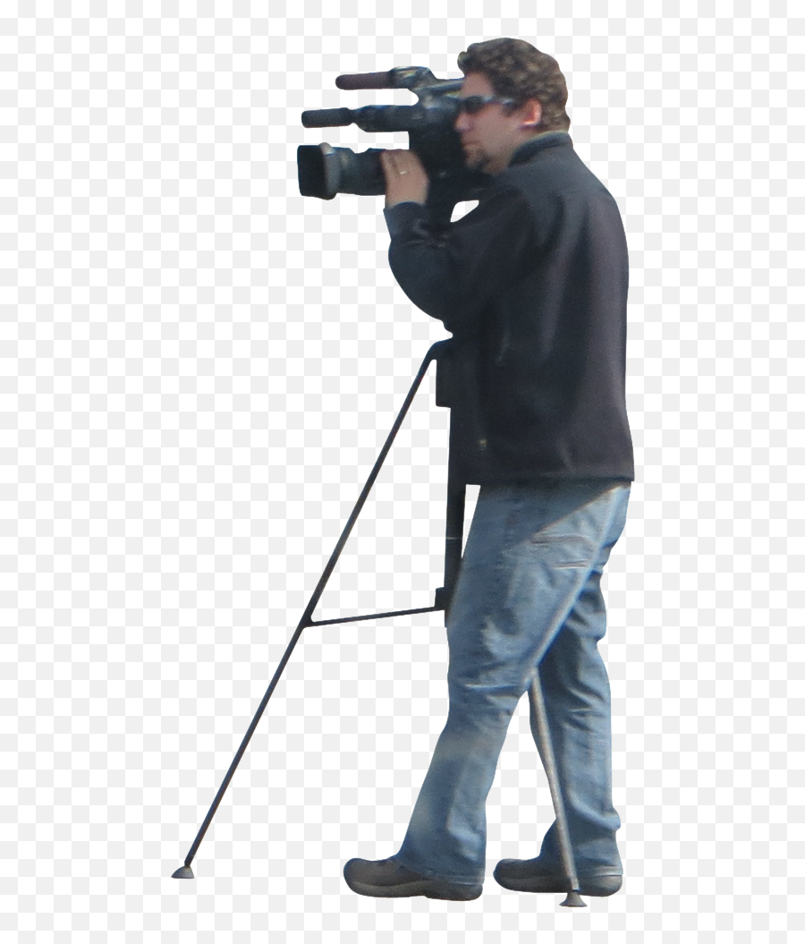 Man And Video Camera Png - Camera Man Png,Video Camera Png