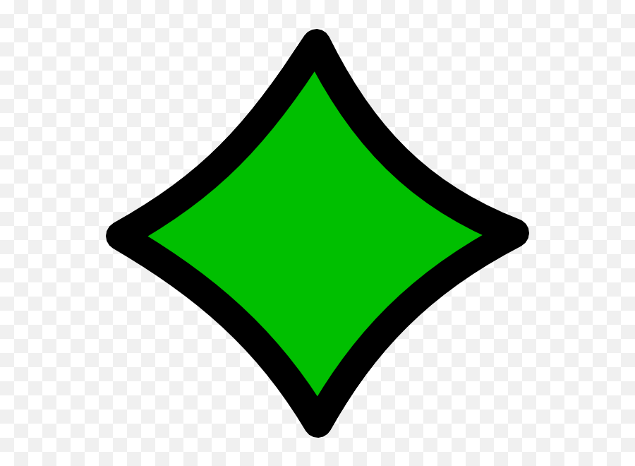 Diamond Green Black Outline Png Clip - Sign,Diamond Outline Png