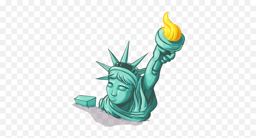 Download Hd Lady Liberty - Icon Statue Of Liberty Png Icon Illustration,Statue Of Liberty Png