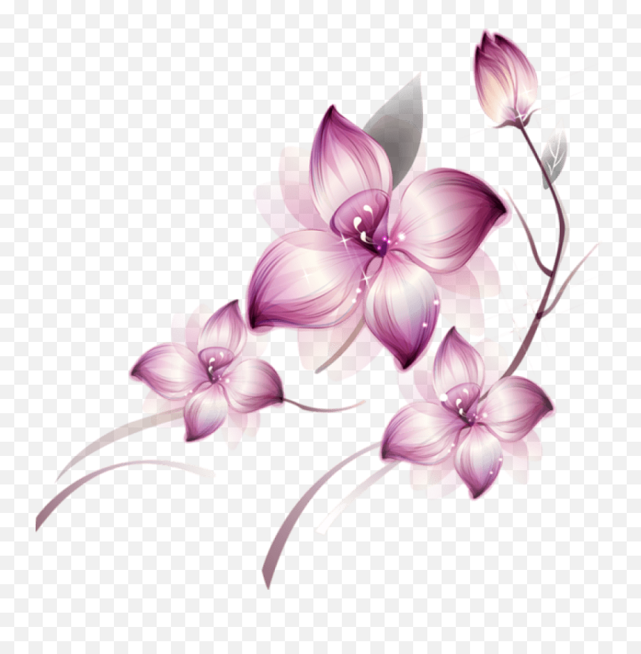 800x788 Vwn Orchid And Butterfly Png V94 Photos - Beautiful Flower Png,Purple Butterfly Png