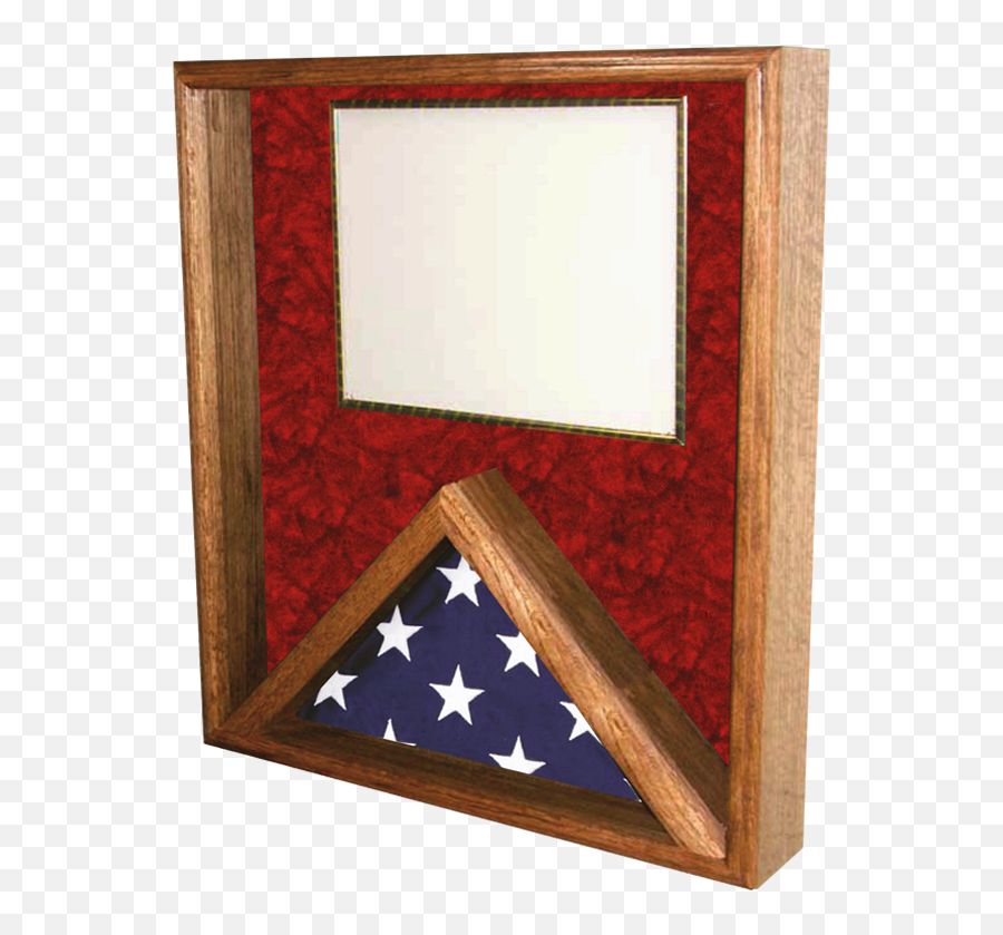 Walnut Flag Case And Certificate Frame - Picture Frame Png,Certificate Frame Png