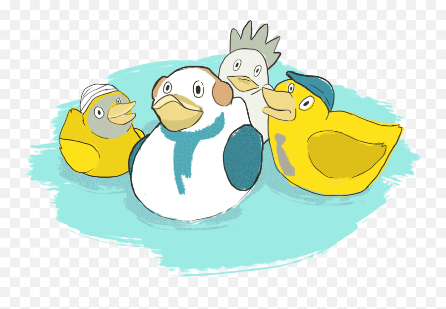 Good Evil And A Rubber Duck Full Size Png Download Seekpng - Cartoon,Rubber Duck Png