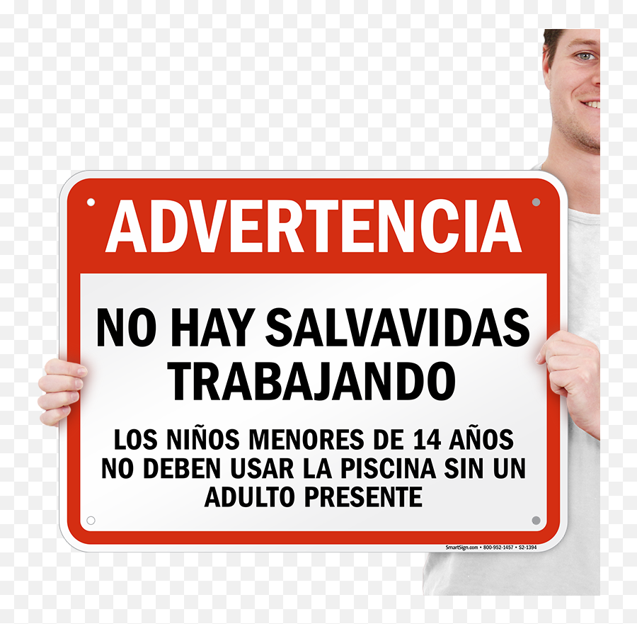 Download Hd Spanish No Lifeguard - Mysafetysign Sign Png,Danger Png