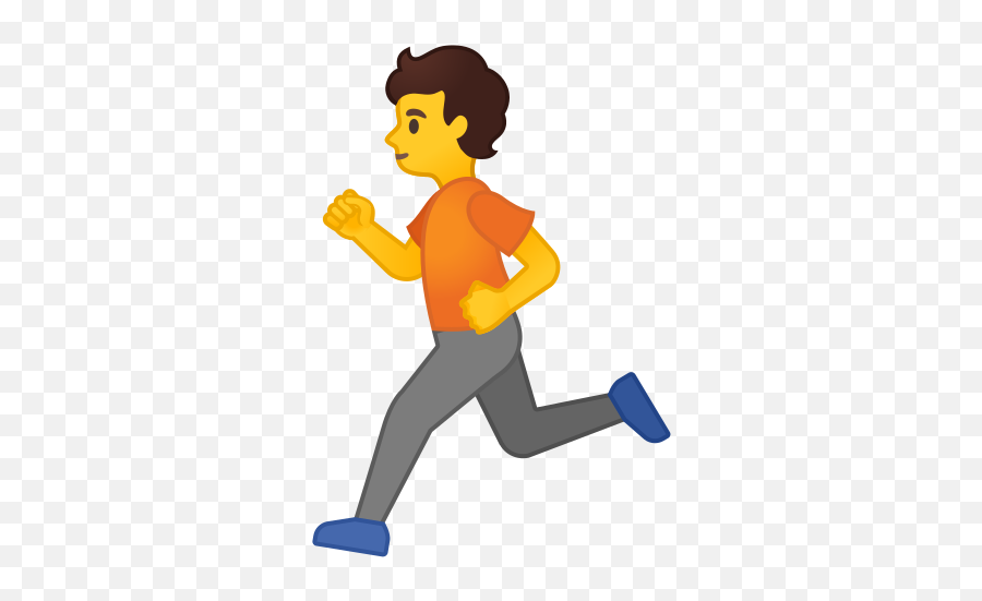 Person Running Emoji - Running Emoji Png,Person Running Png