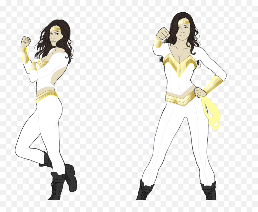 Super Girl And Wonder Woman Redesigns U2014 Ariana Torrey - Cartoon Png,Wonder Woman Png