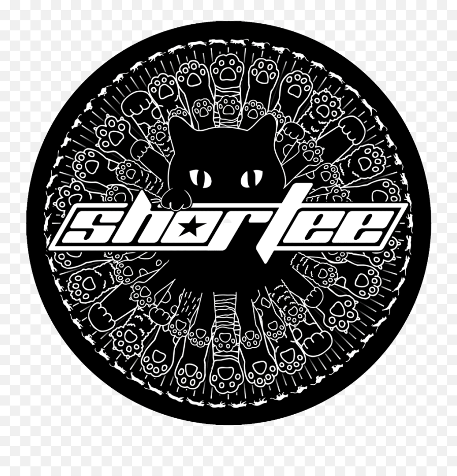 Shortee Black Cat Slipmat Dj - Scratchlikeagirl Circle Png,Black Cat Logo