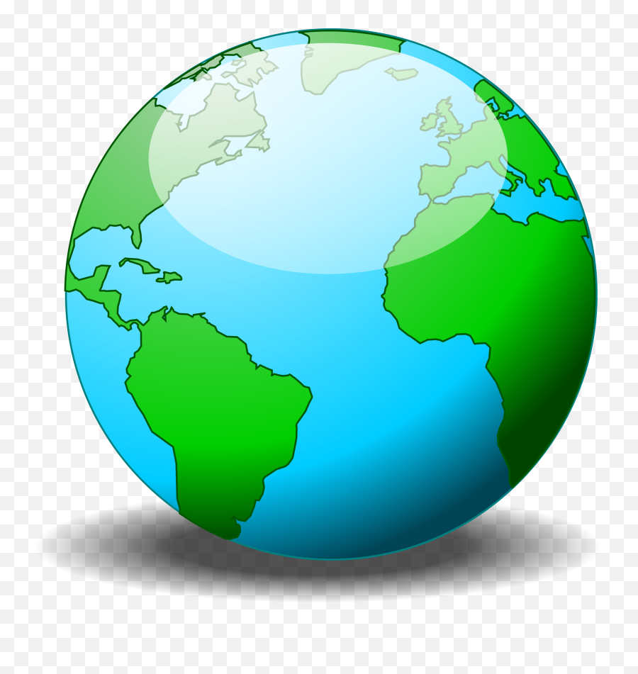 Collection Of Earth Clipart - World Map Globe Simple Png,Earth Clipart Transparent Background