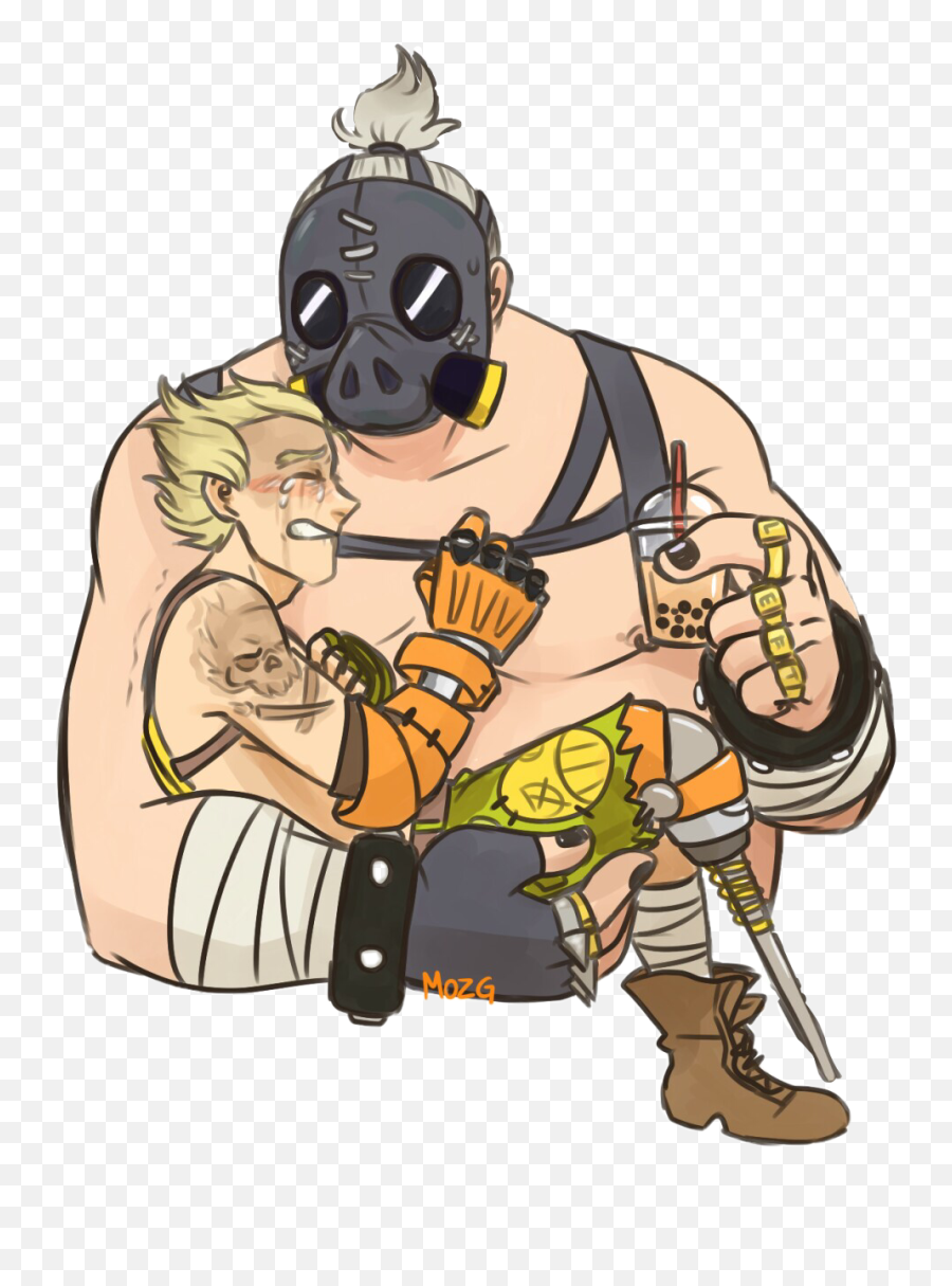 Junkrat Roadhog Overwatch Freetoedit - Junkrat Roadhog Overwatch Png,Roadhog Png