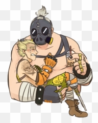 Junkrat Roadhog Overwatch Freetoedit - Junkrat Roadhog Overwatch Png,Roadhog Png
