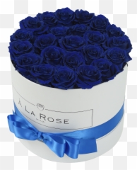 Royal Blue Roses In A Box La - png