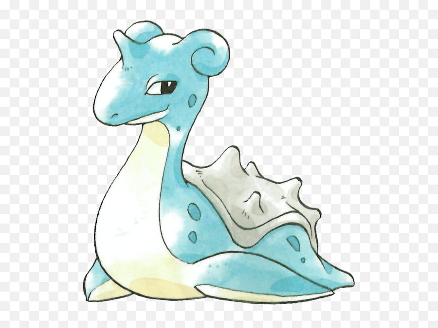 Lapras From The Official Artwork Set For Pokemon Red And - Pokemon Lapras Original Art Png,Lapras Png