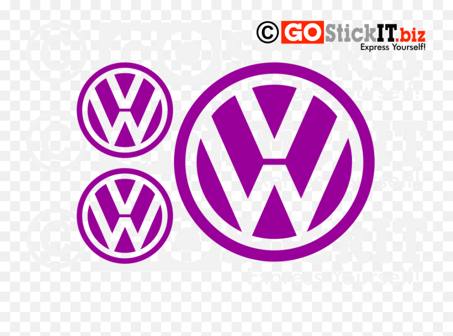 Download Vw Volkswagen Logo Set Vinyl Decal Sticker - Corel Corel Draw 12 Logo Design Png,Volkswagen Logo Png