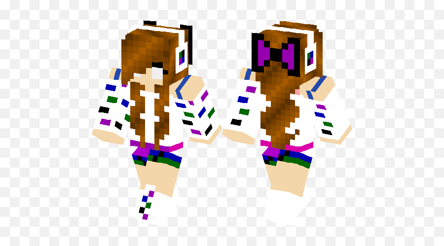 Cute Herobrine Girl skin