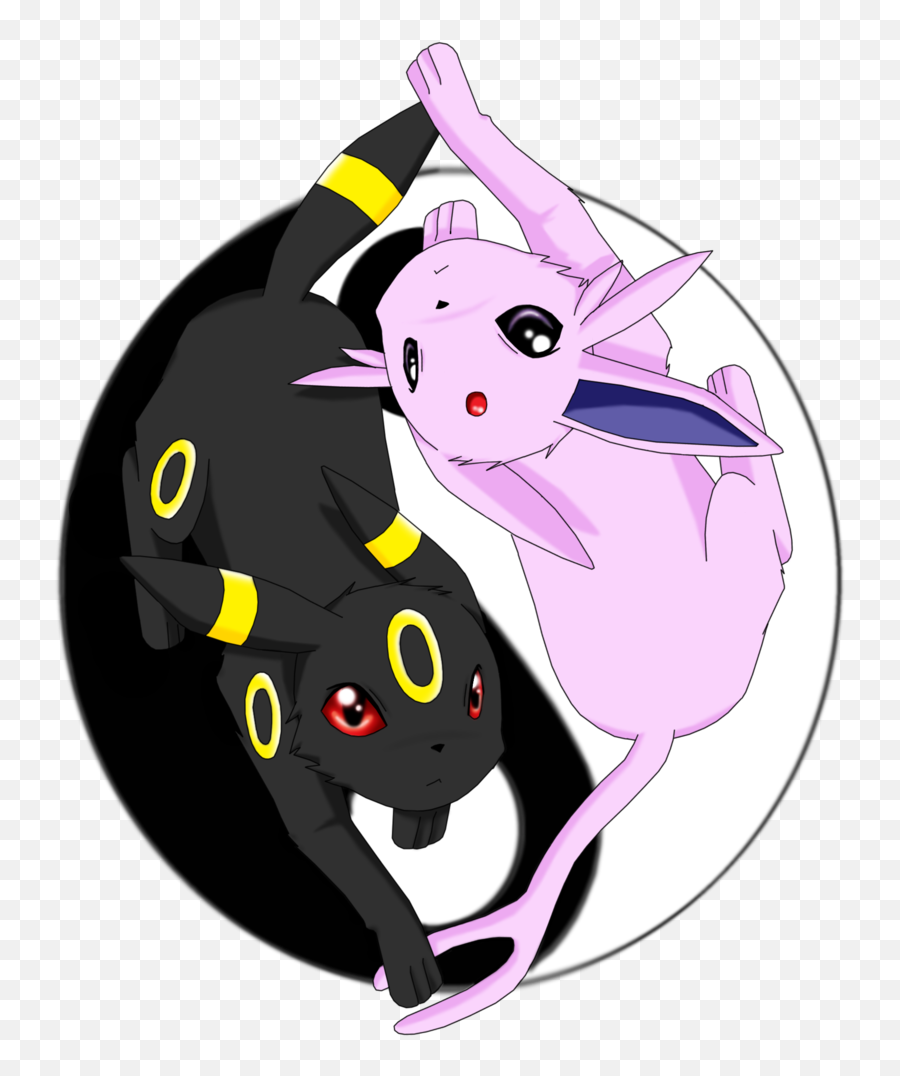 Umbreon And Espeon Love Png Image - Umbreon And Espeon Transparent,Espeon Png