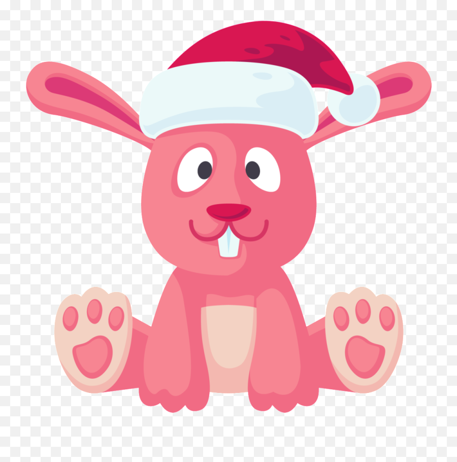 Download Christmas Hat Bunny Png Transparent - Portable Portable Network Graphics,Christmas Hat Transparent