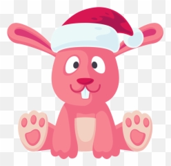 Download Christmas Hat Bunny Png Transparent - Portable Network Graphics