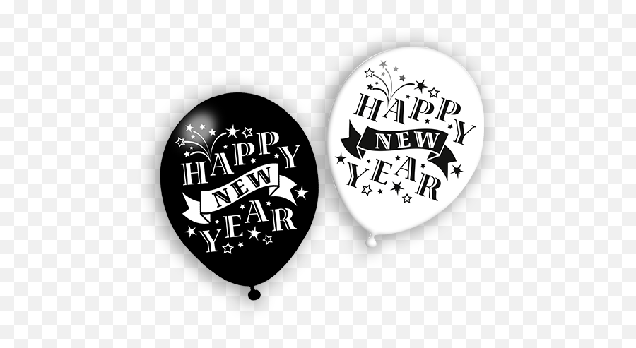 Download Hd Balloons Happy New Year - Happy New Years Balloon Png,New Years Transparent