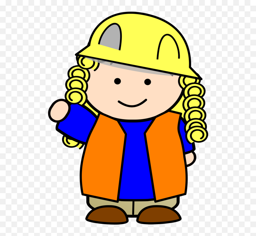 Download Hd Construction Worker Heavy Machinery Child - Ingeniera De Construccion Png Animada,Girl Clipart Transparent