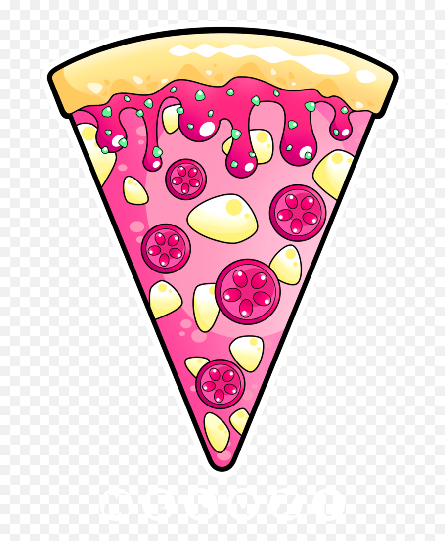 Download Hd Pizza Clipart Pink - Kawaii Png Transparent Png Pink Pizza Clipart,Pizza Clipart Transparent