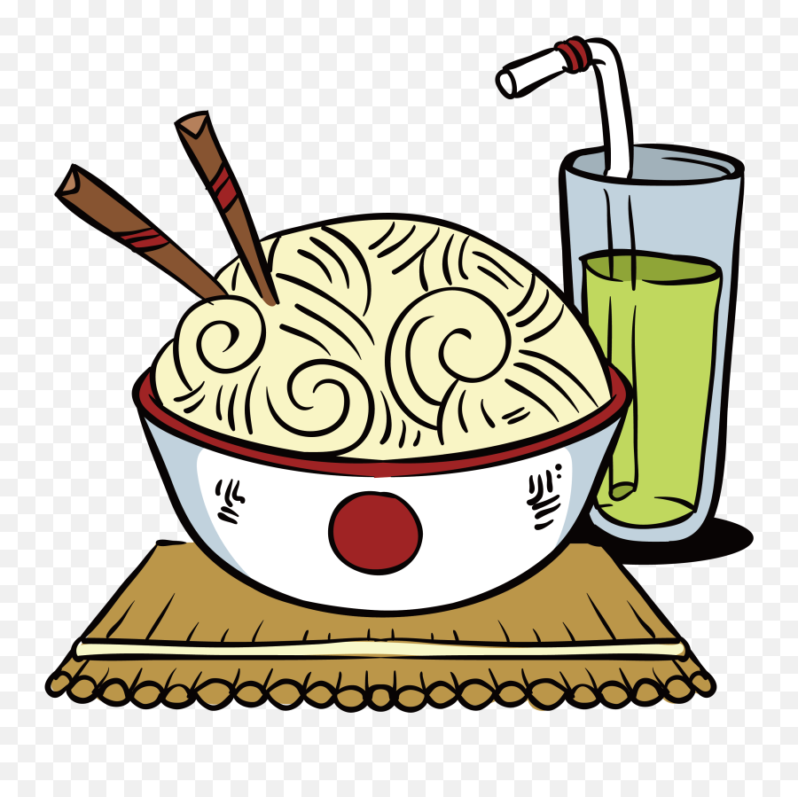 Ramen Japanese Cuisine Fast Food Noodles - Cartoon Cartoon Japanese Food Png,Ramen Png