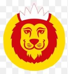 Download Prev - Red And Yellow Lion Logo Full Size Png Hungry Lion Logo,Lion Logo Png