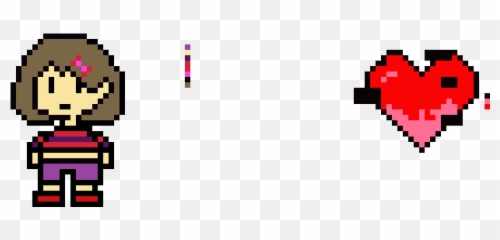 Errinktale Frisk My Undertale Au Pixel Art Maker - Fictional Character Png,Undertale Heart Png