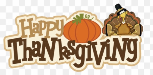 Happy Thanksgiving Banner Clipart Png - Gourd