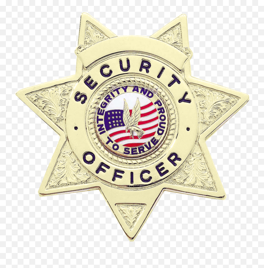 Seven Point Security Officer Badge - Solid Png,Security Badge Png