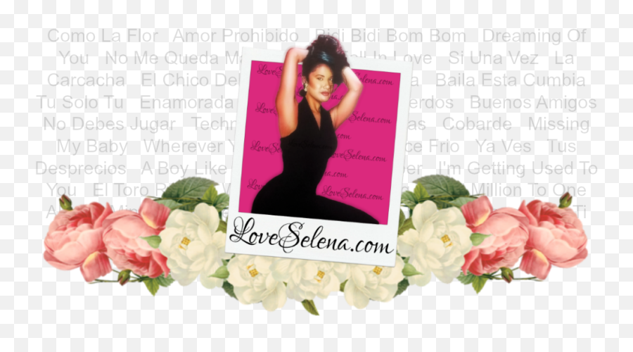 Loveselena - White Roses Border Png,Selena Quintanilla Png