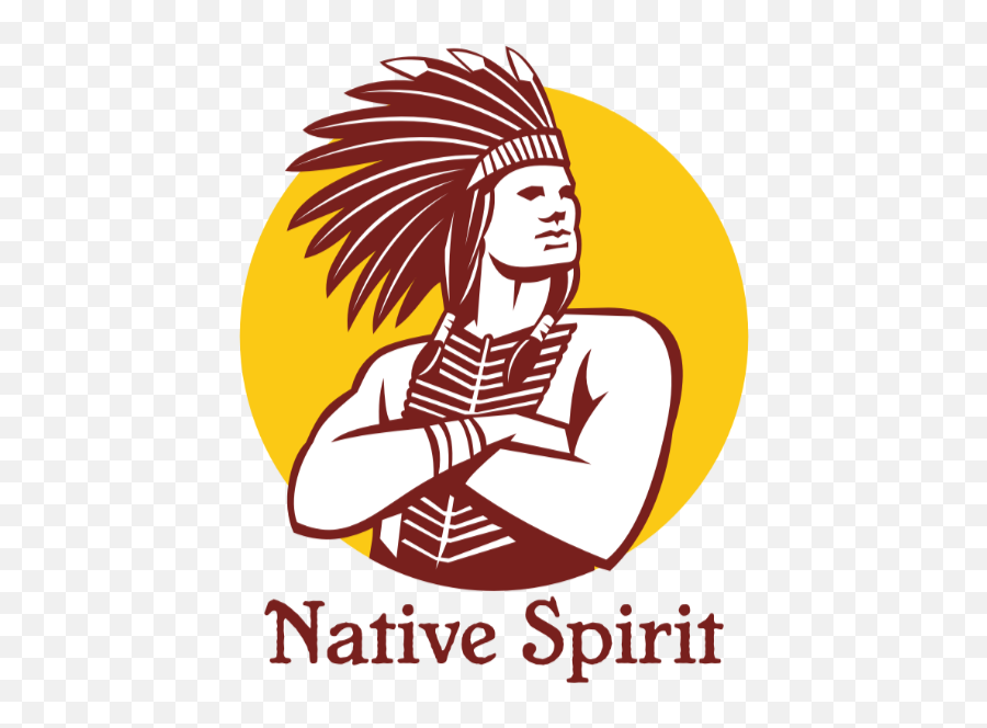 Indian Feather Png - American Indian Retror 4572729 Vippng Native American Logo Transparent,Indian Feather Png