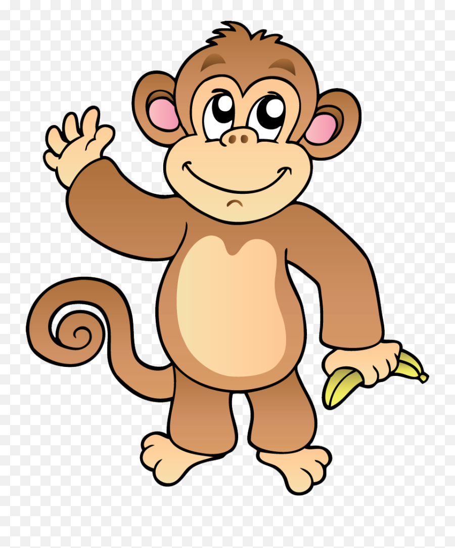 Baby Monkeys Barrel Of Clip Art - Cartoon Monkey Clipart Png,Monkey Transparent Background