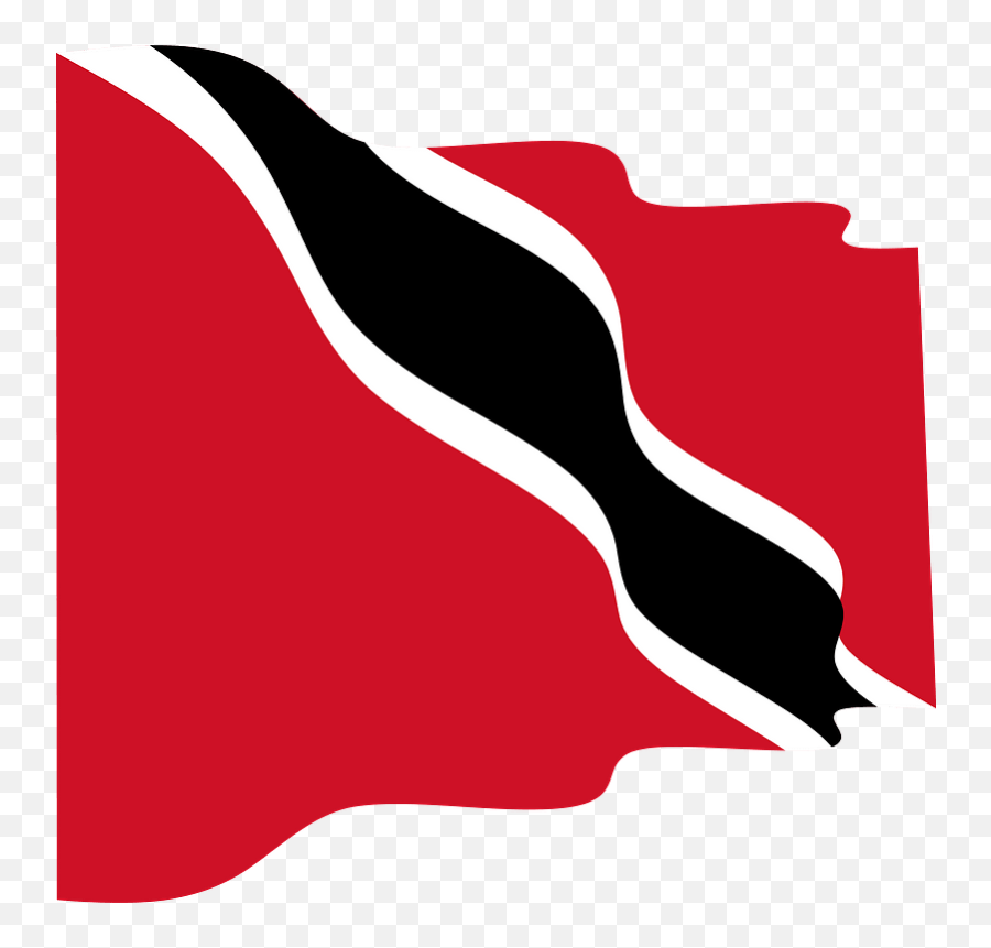 Trinidad And Tobago Wavy Flag Clipart - Transparent Trinidad And Tobago Flag Png,Trinidad Flag Png