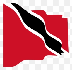 Trinidad And Tobago Wavy Flag Clipart - Transparent Trinidad And Tobago Flag Png,Trinidad Flag Png