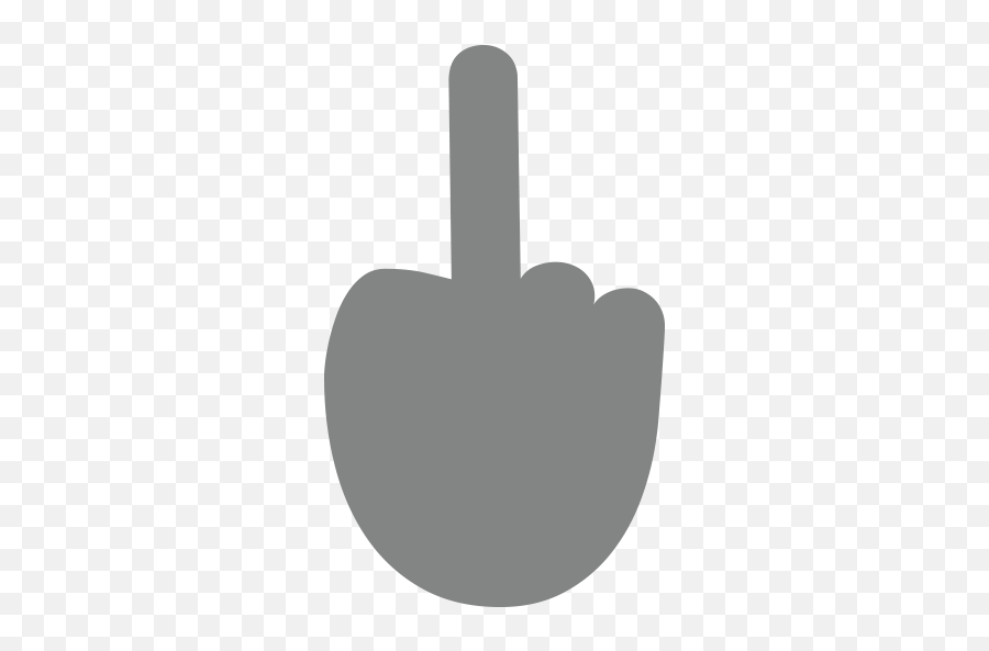 Reversed Hand With Middle Finger - Grey Middle Finger Png,Middle Finger Logo