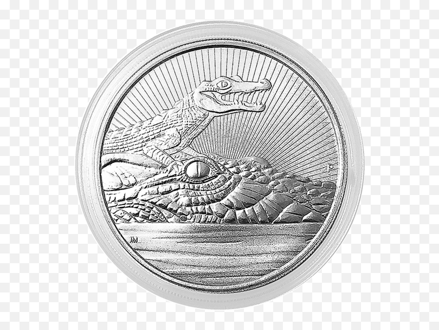 2019 2 Oz Piedfort Australian Silver Crocodile - Silver Coin Crocodile Next Generation 10 Oz Png,Silver Border Png
