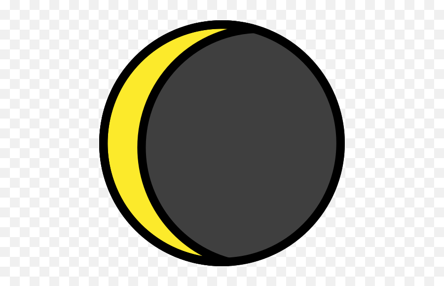 Waning Crescent Moon Symbol - Emoji Meanings U2013 Typography Circle Png,Moon Emoji Png