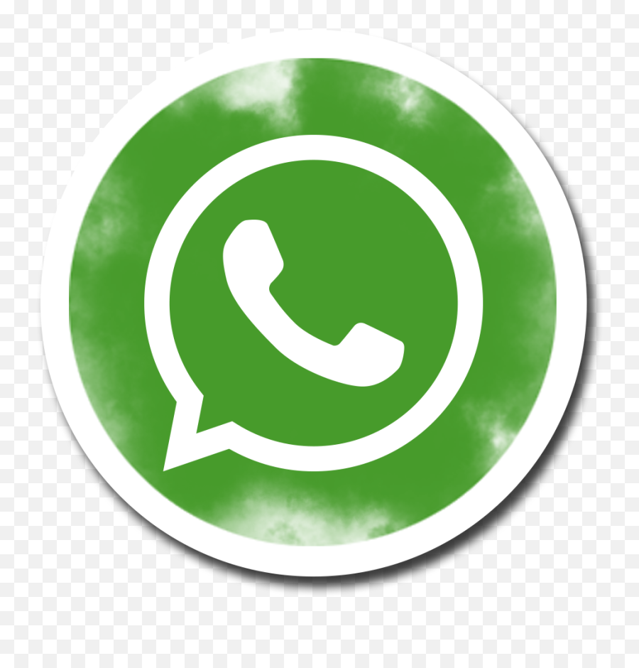 Round Brush Whatsapp Social Media Icon Logo Smoke Effect - Whatsapp Not Png,Media Icon Transparent