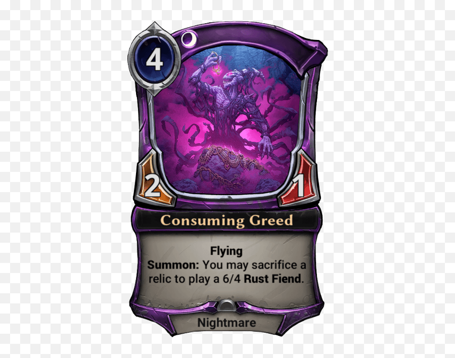 Consuming Greed Eternal Cards Warcry - Eternal Card Game Nightmares Png,Greed Png