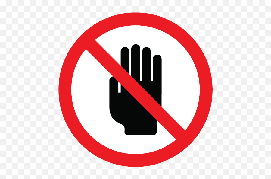 Hand Prohibition Warning Icon Png