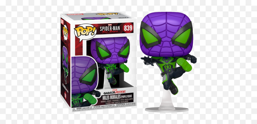 Products U2013 Tagged Gameverse Cyber City Comix - Funko Pop Spiderman Miles Morales Purple Rain Png,Icon Bombshell Motorcycle Boots