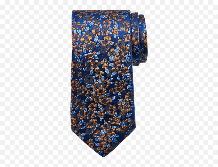 Joseph Abboud Narrow Tie Gold U0026 Blue Floral - Menu0027s Solid Png,How To Remove Blue And Yellow Shield From Icon